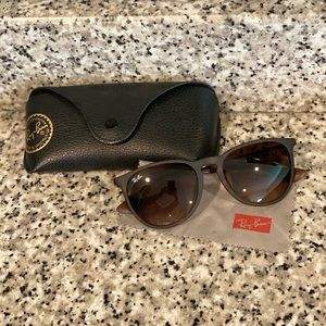 Ray Ban Erika Matte Tortoise Sunglasses